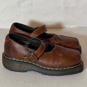 Dr. Martens Brown Platform Shoes